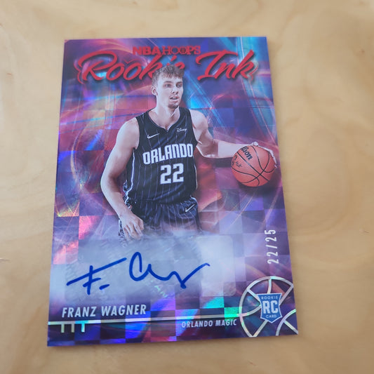 Panini NBA Hoops Rookie Ink RC Franx Wager Auto 22/25 #RI-FW