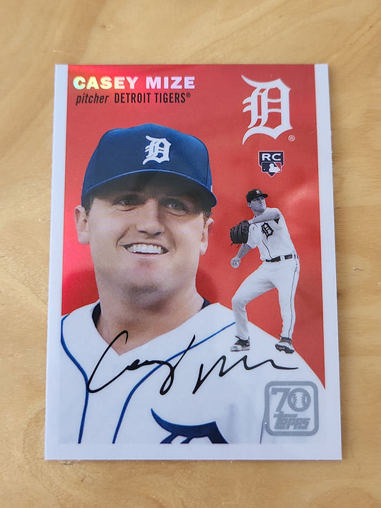Topps 70th anniversery BuyBack Casey Mize Rookie #70YTC-4