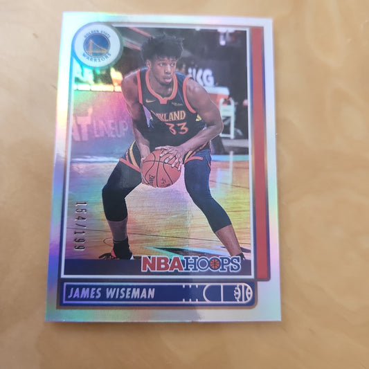 Panini NBA Hoops Refractor  James Wiseman 154/199 #85