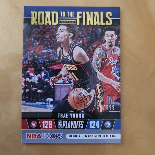 Panini NBA Hoops Road To The Finals Playoffs Trae Young 873/999 #45