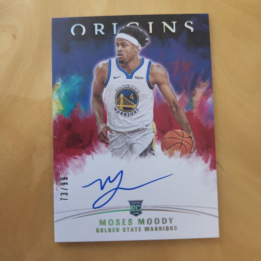 Panini Orgins RC Moses Moodey Auto 79/99 #RA-MOO