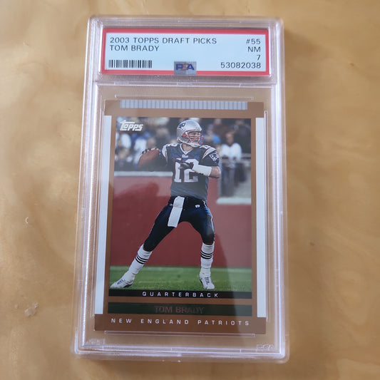 Topps NFL Passing Record Tom Brady PSA Grade 7 #55