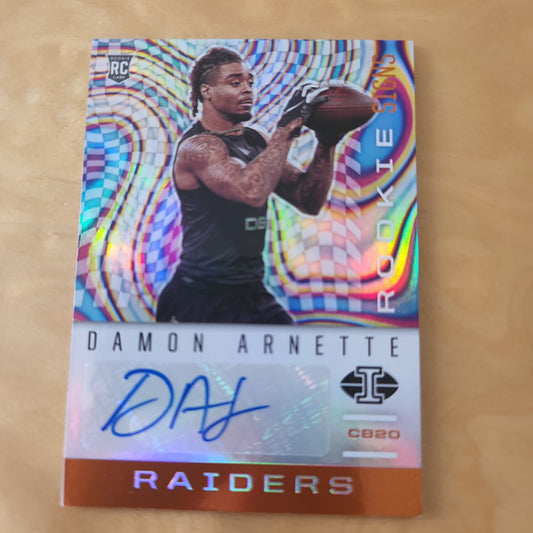 Panini Illusions CB20 RC Damon Arnette Auto RS34