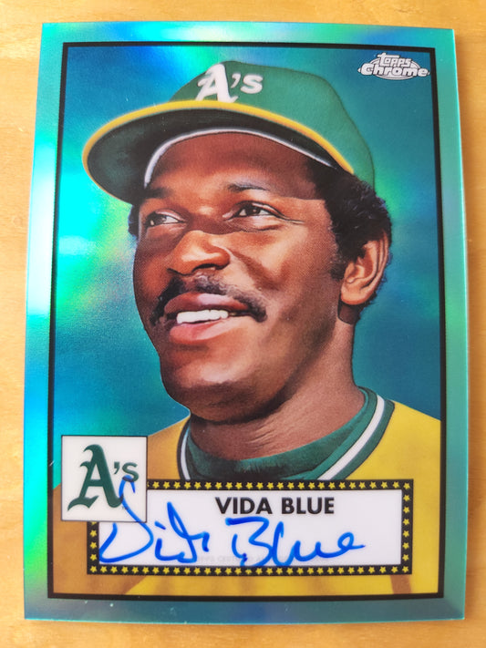 2021 Topps Chrome Vida Blue AUTO aqua refractor 67/150 #PA-VB