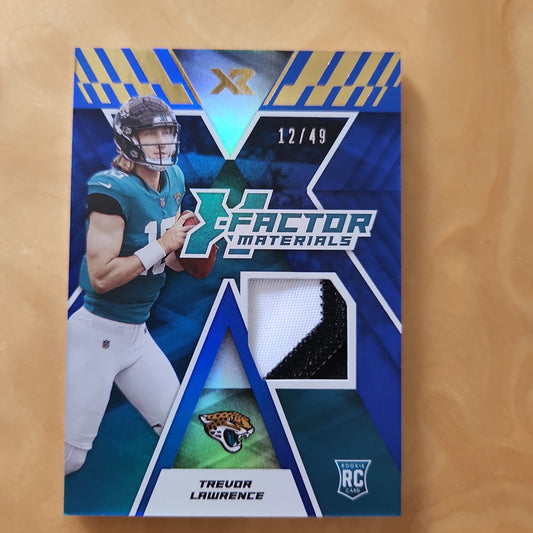 Panini X-Factor Materials RC Trevor Lawrence Relic 12/49 #XFM-TRL