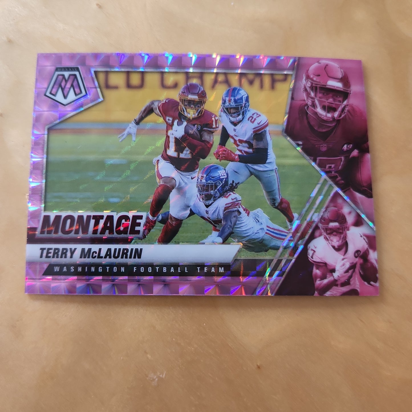 Panini Mosaic Montage Pink Prizm Parallel Terry McLaurin #MON-29
