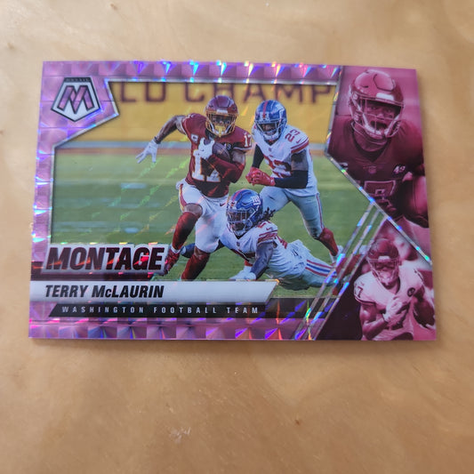 Panini Mosaic Montage Pink Prizm Parallel Terry McLaurin #MON-29