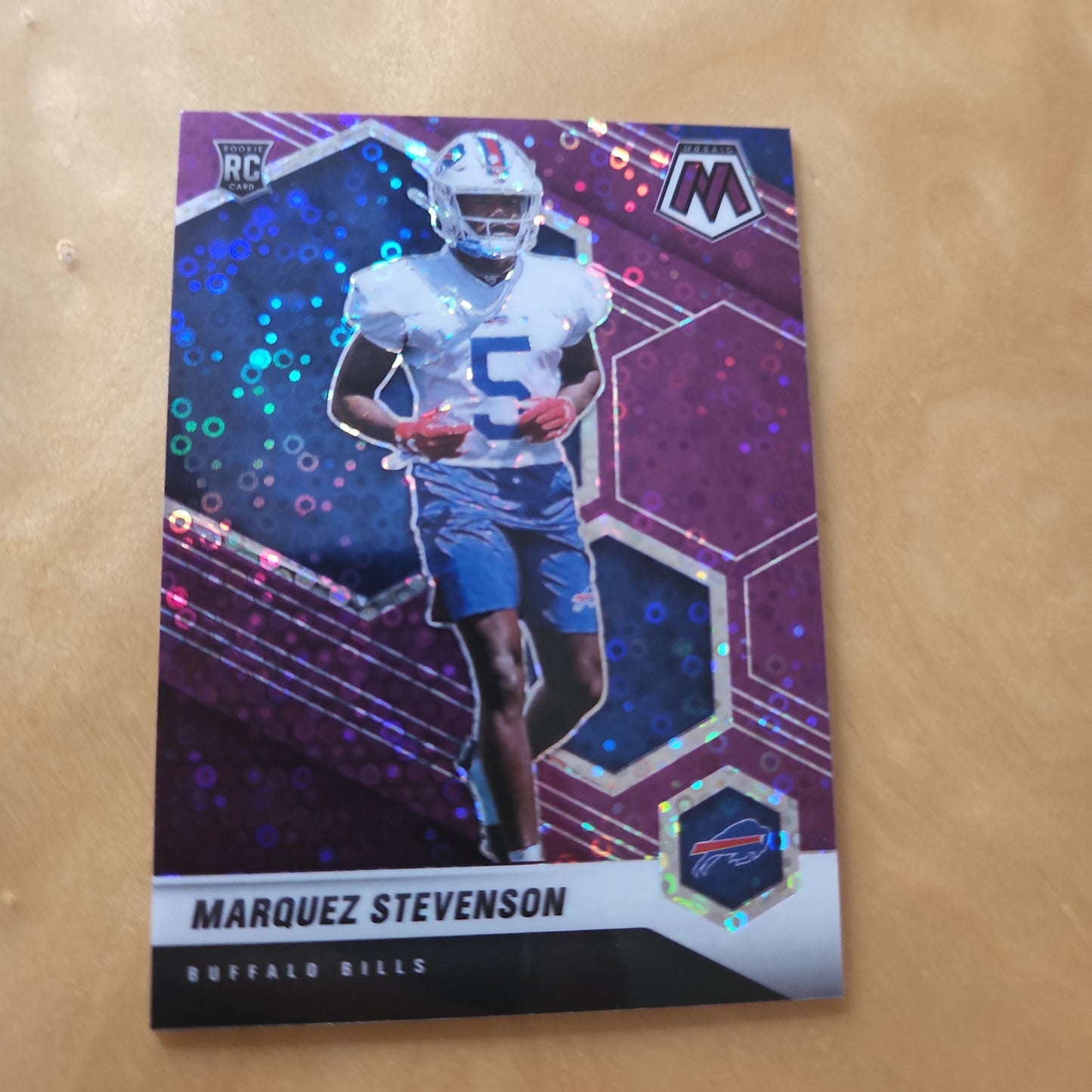 Panini Prizm Mosaic Purple Parallel Refractor RC Marquez Stevenson 16/50 #390