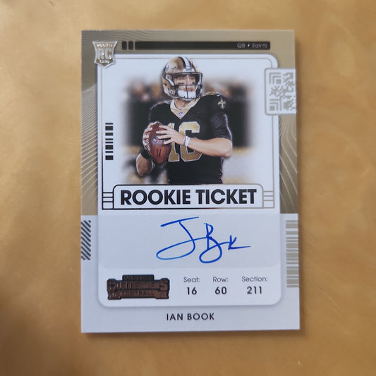 Panini Contenders 2021 Football Rookie Ticket RC Ian Book Auto #137