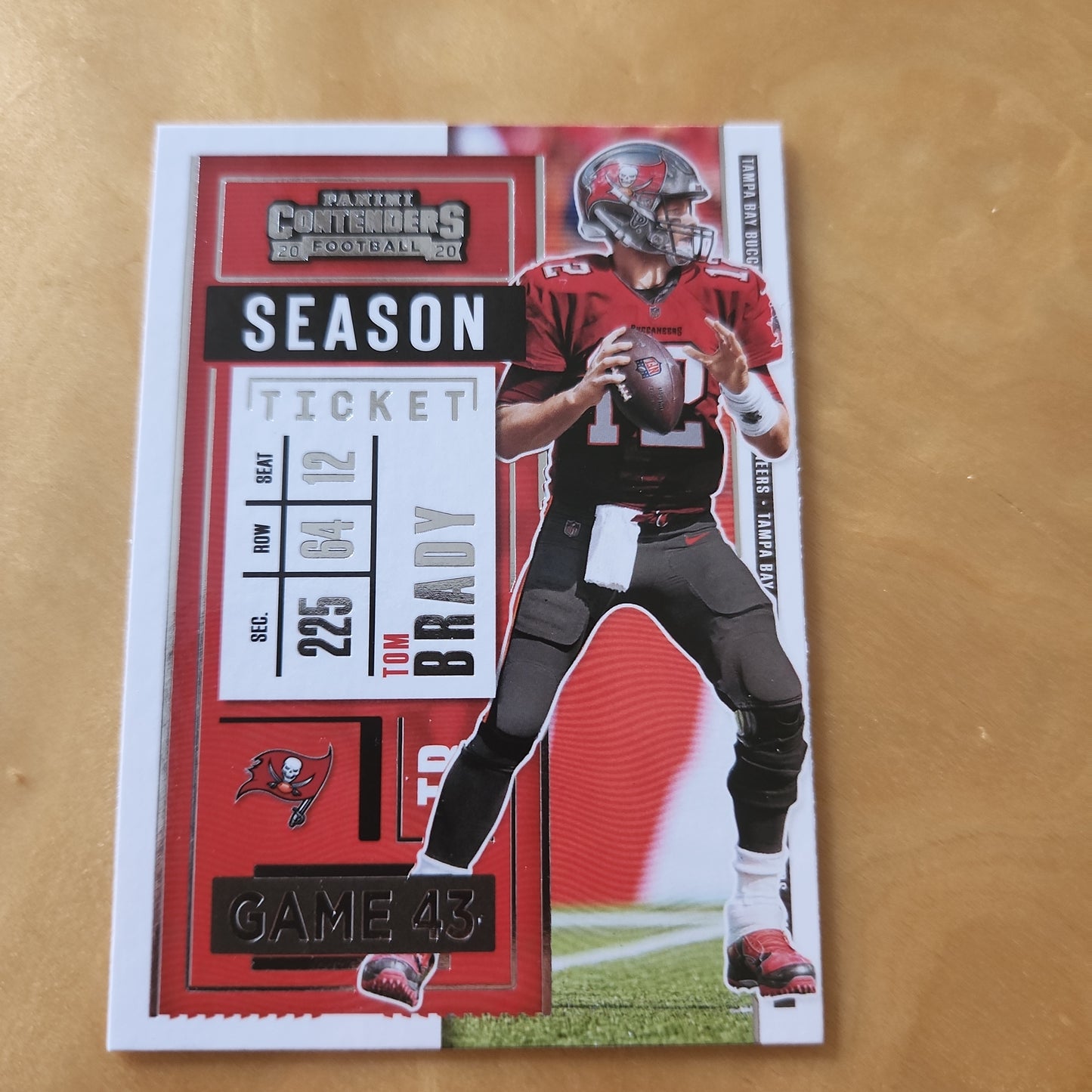 Panini Contenders 2020 Football Season Ticket Tom Brady #12