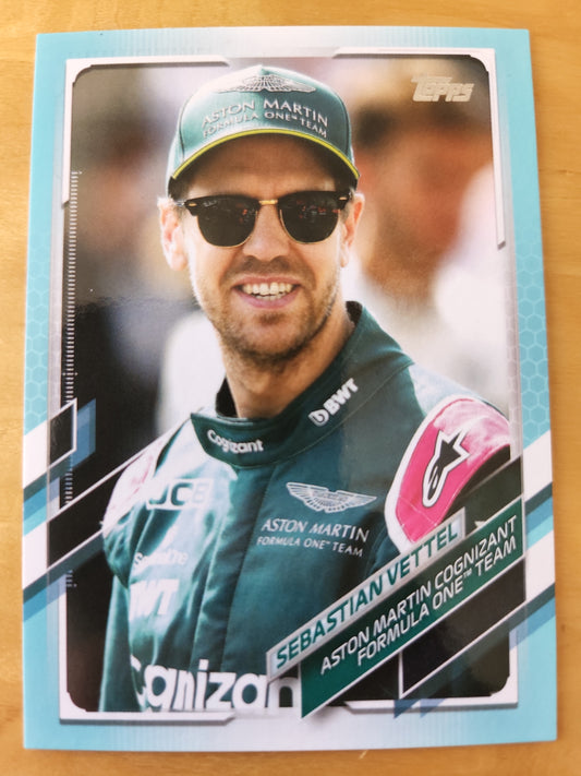 2021 Topps F1 Sebastian Vettel Aqua 015/199 #27