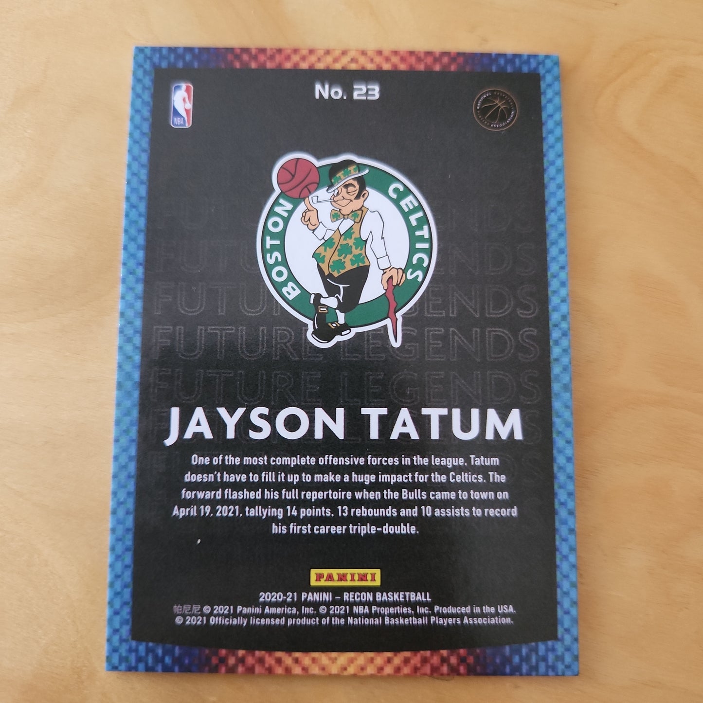 Panini Recon Future Legends Jayson Tatum 45/49 #23