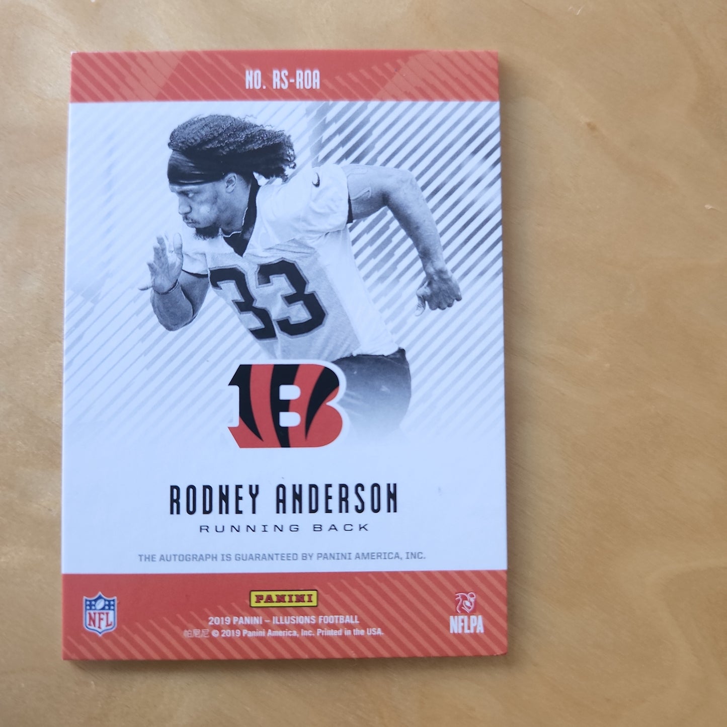 Panini Illusions Rodney Anderson RC Auto #RS-ROA