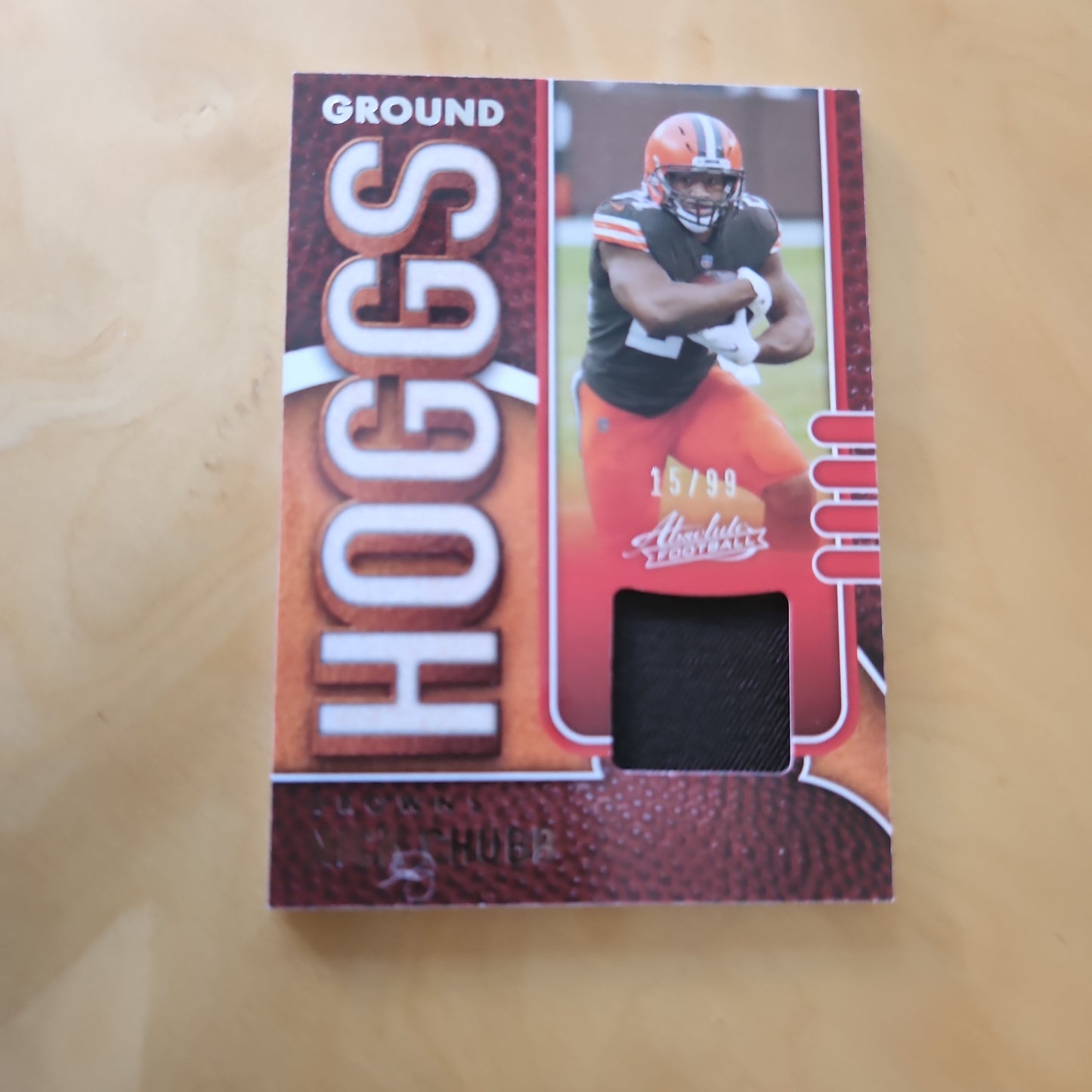 Panini Absolute Football Ground Hoggs Nick Chubbs Jersey Patch #GH10