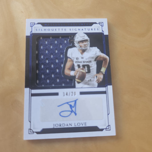 Panini Silhouette Signatures Jordan Love #14/20 #SS-JL