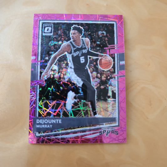 Panini Prizm Optic Pink Laser Dejounte Murray 05/79 #93