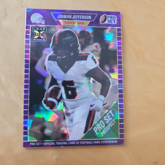 Leaf RC Pro Set Prospect Cracked Ice Jemar Jefferson 9/30 #43