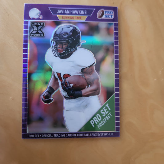 Leaf RC Pro Set Prospect Purple Javian Hawkins 5/50 #37