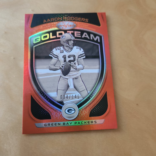 Panini Certified Gold Team Aaron Rodgers 034/149 #GT-5