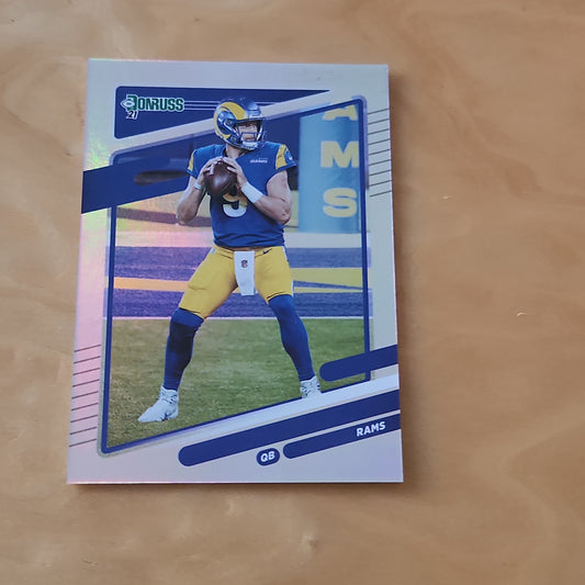 Panini Donruss Mattew Stanfford Manufacturning Mistake #139