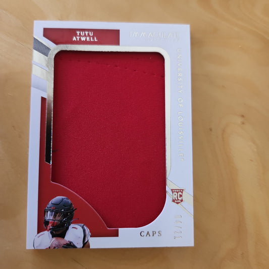 Panini Immulate Collection TuTu Atwell Patch RC 04/21 #RPS-CT