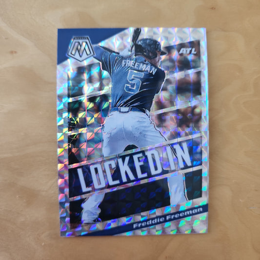 Panini Mosaic Prizm Locked In Freddie Freeman #L14