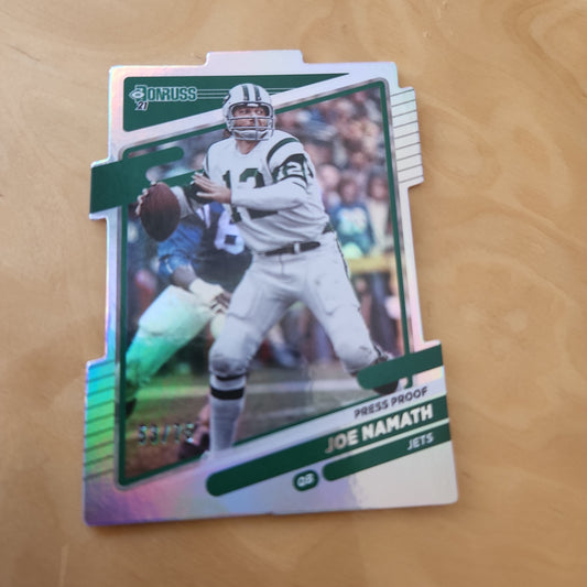 Panini Donruss Dye-Cut Holo Joe Namath #42