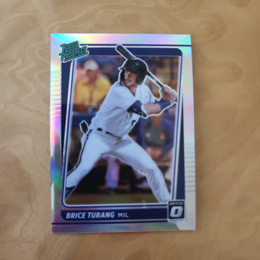 Panini Optic Rated Prospect  Prizm Holo Brice Turang #RP17