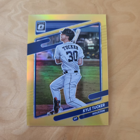 Panini Optic Prizm Yellow Holo Kyle Tucker #141 02/10