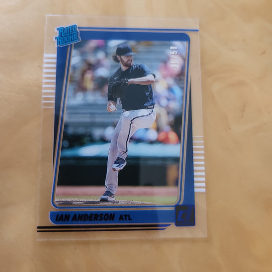 Panini Rated Rookie Clear Ian Anderson 30/50 #25