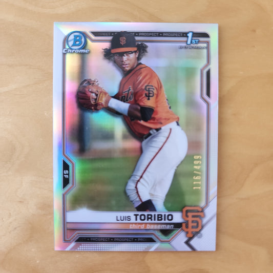 Topps Chrome B 1st Bowman Holo Luis Toribio  #BCP-228 116/499