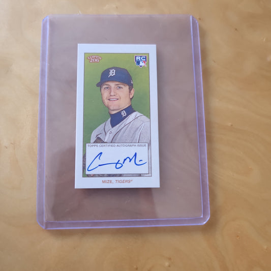 Topps Cerrified Auto Issue Mini Casey Mize RC #206