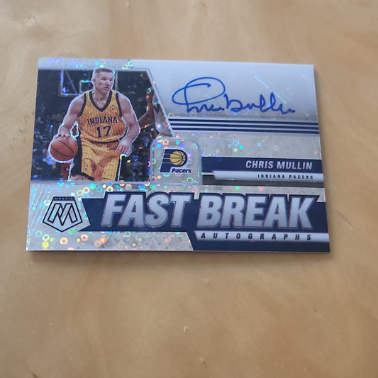 Panini Mosaic Prizm Fast Break Chris Mullin Auto #FB-CMU