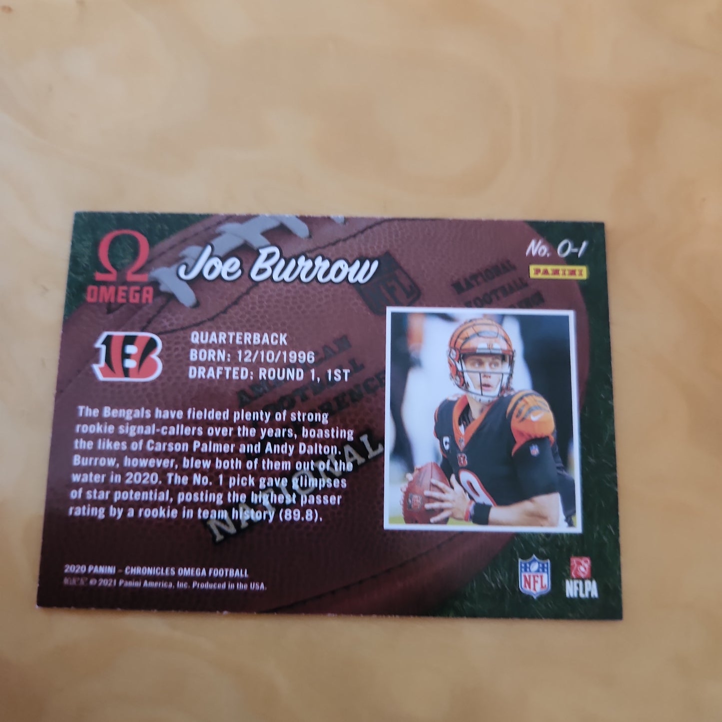 Panini Omega Joe Burrow RC #O-1