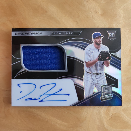 Panini Prizm Spector David Peterson Patch Auto Rookie 083/199 #102