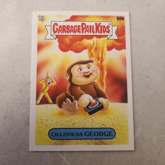 Topps Garbage Pail Kids Carziness George #80b