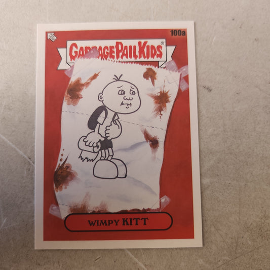 Topps Garbage Pail Kids Wimpy Kitt #100a