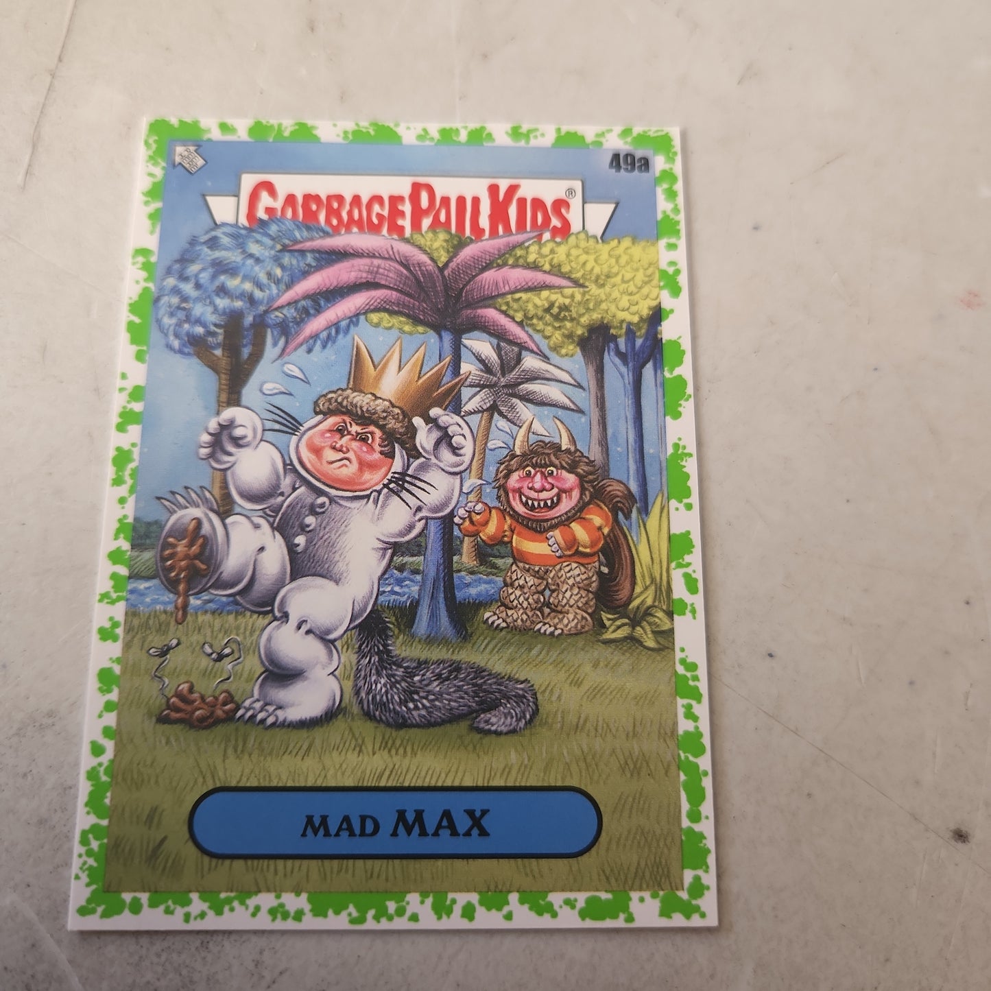 Topps Garbage Pail Kids Parallel Mad Max #49a