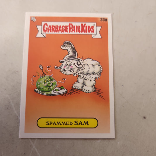 Topps Garbage Pail Kids Spammed Sam #33a