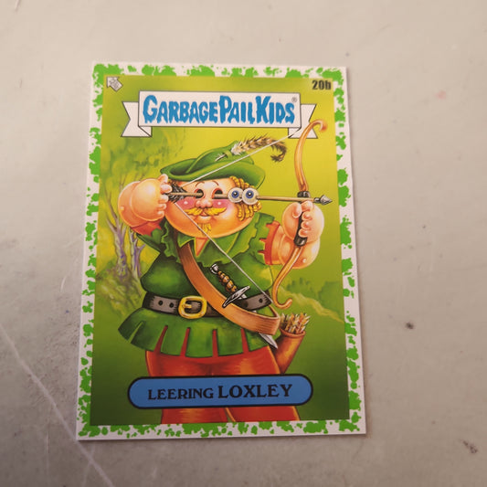 Topps Garbage Pail Kids Parallel Leering Loxley #20b