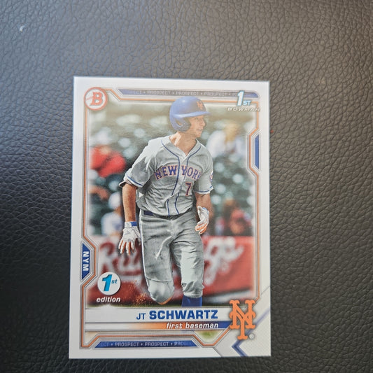 Topps 1st Bowman B 1st edition JT Schwartz #BD-61