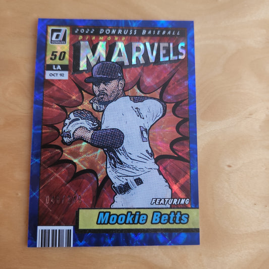 Panini Donruss Marvel Mookie Betts 048/249 #M-3