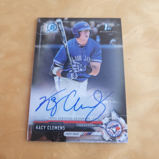 Topps B Chrome 1st Bowman Kacy Clemens Auto #CDA-KC