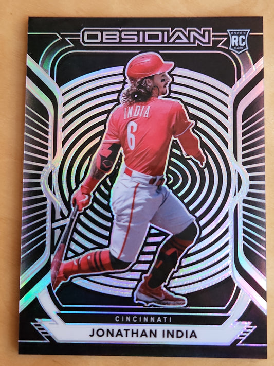 2021 Panini Chronicles Obsidian Jonathan India RC  #21 refractor