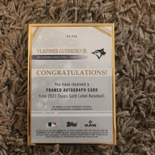 Topps Gold Label Valdimir Guerrero Jr. #FA-VGJ
