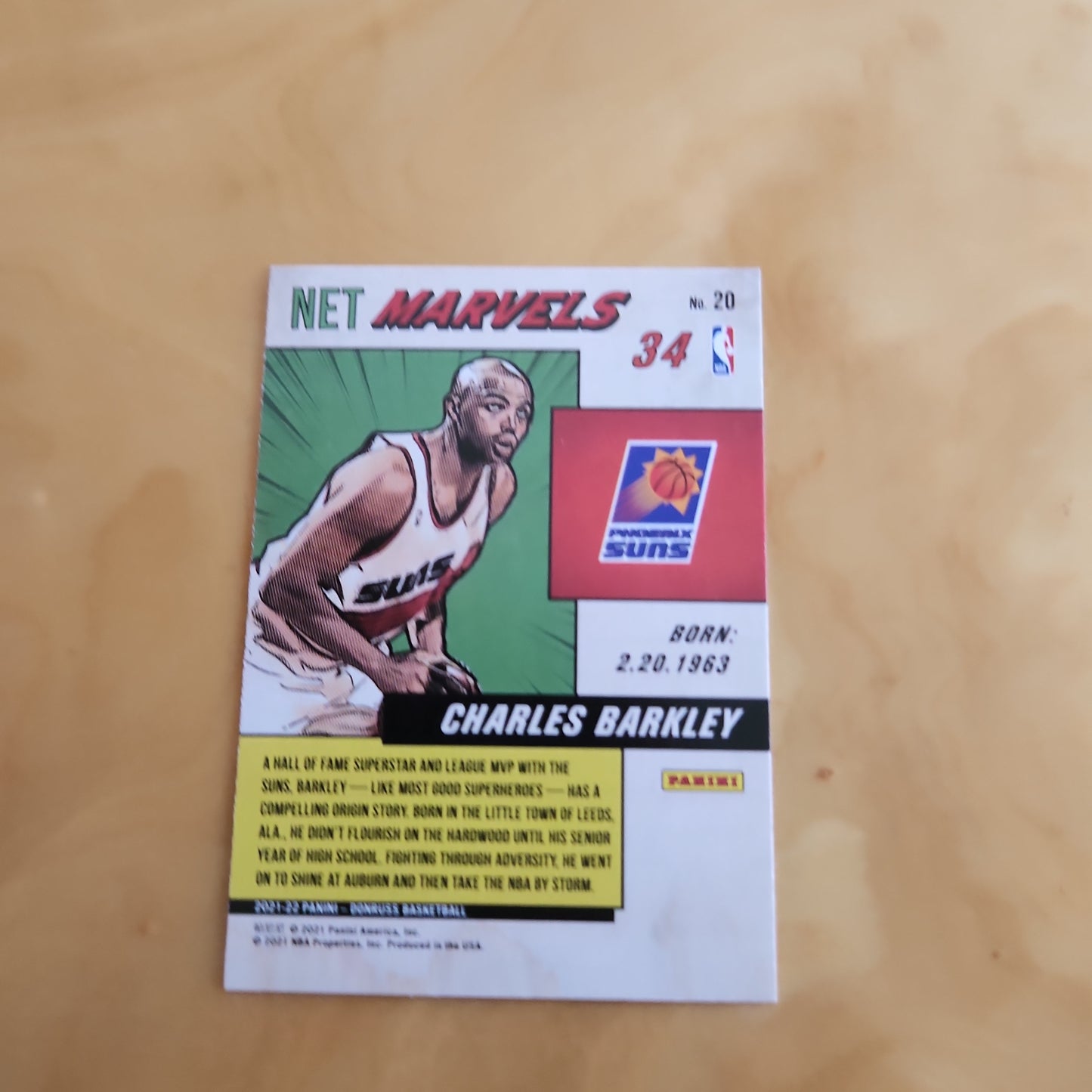 Panini Donruss Net Marvels 2021-2022 Edition Charles Barkley #20