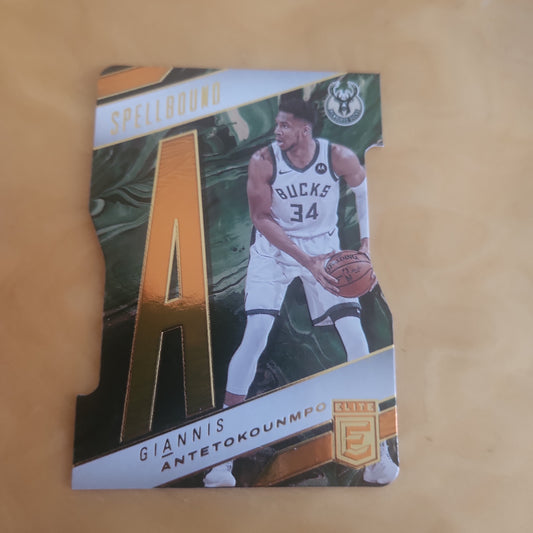 Panini Elite Spell Bond A Dye-Cut Giannis Antetokumpo #9