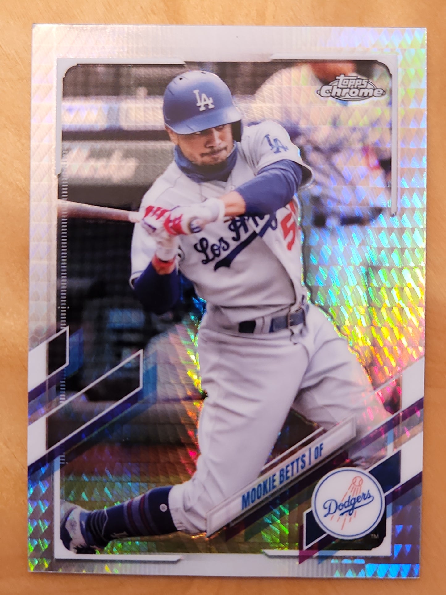 2021 Topps Chrome Mookie Betts #100 Prism Refractor