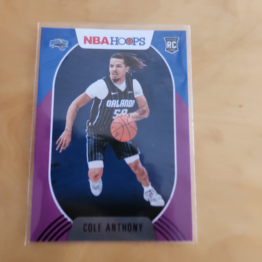 Panini NBA Hoops Purple Parallel Cole Anthony RC #234