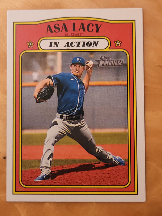 2021 Topps Heritage In Action Asa Lacy #182